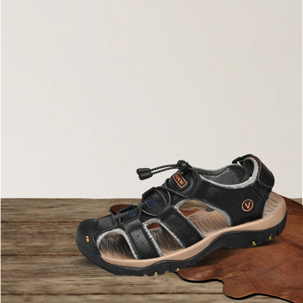 Brantell | Leder Herren Casual Orthopädische Sandalen