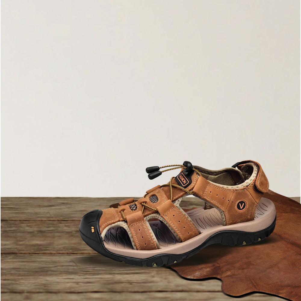 Brantell | Leder Herren Casual Orthopädische Sandalen