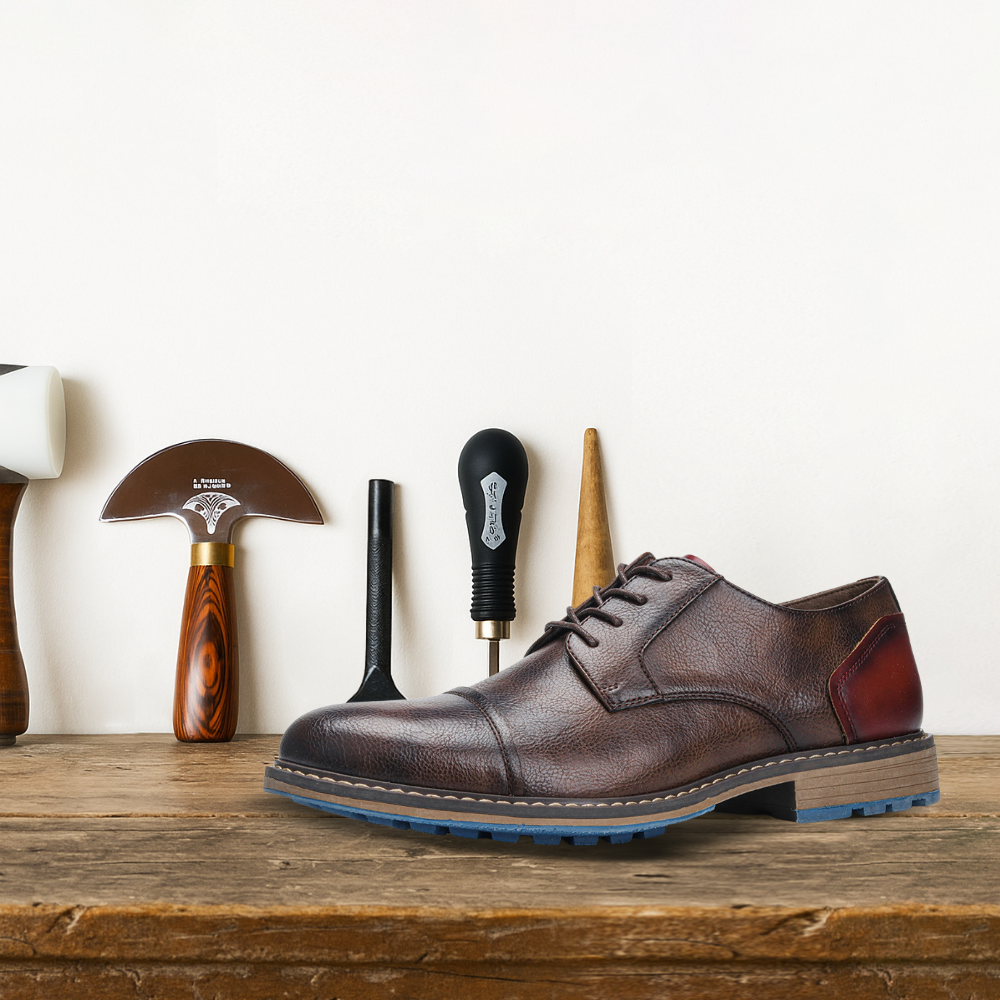 Brantell | Große Größen Herrenschuhe mit fester Farbe