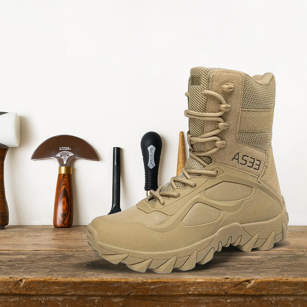 Brantell | Männer stoßdämpfende Gummisohle Militärstiefel