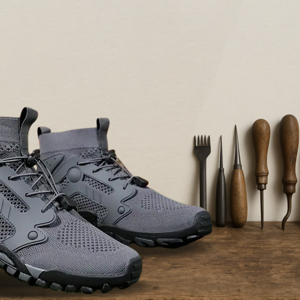Brantell | Bequeme, rutschfeste Schnürschuhe Militärschuhe