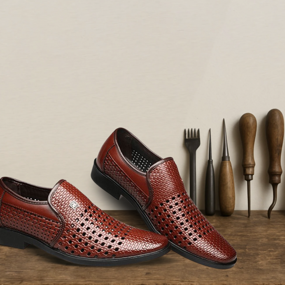 Brantell | Herren Sommer Slipper aus Echtleder