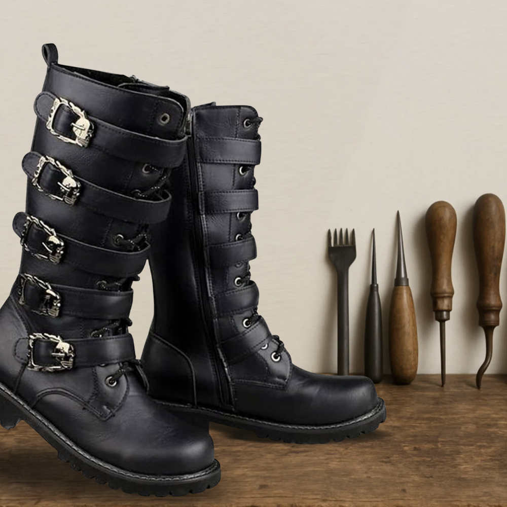 Brantell | Mittlere Stiefel aus Leder für Männer