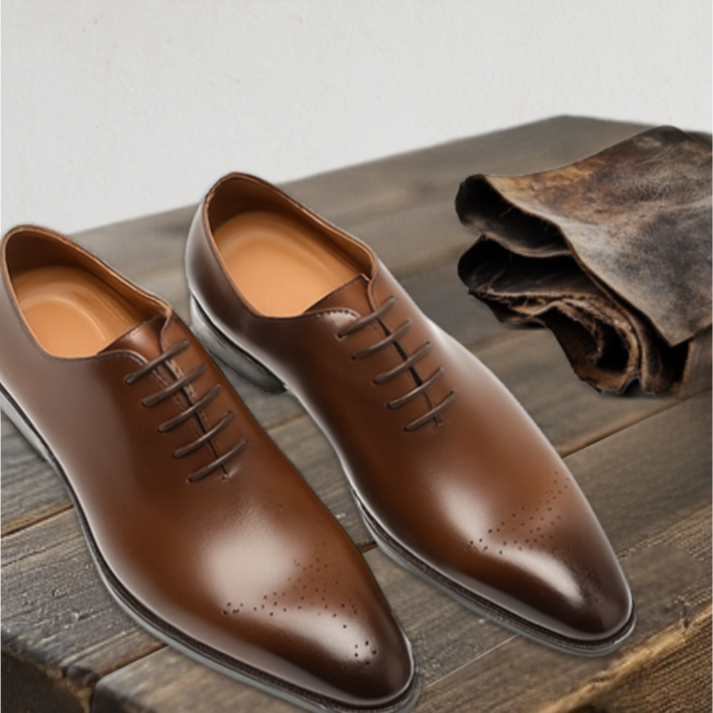 Brantell | Rindsleder Obermaterial Plain Toe Oxford Schuhe