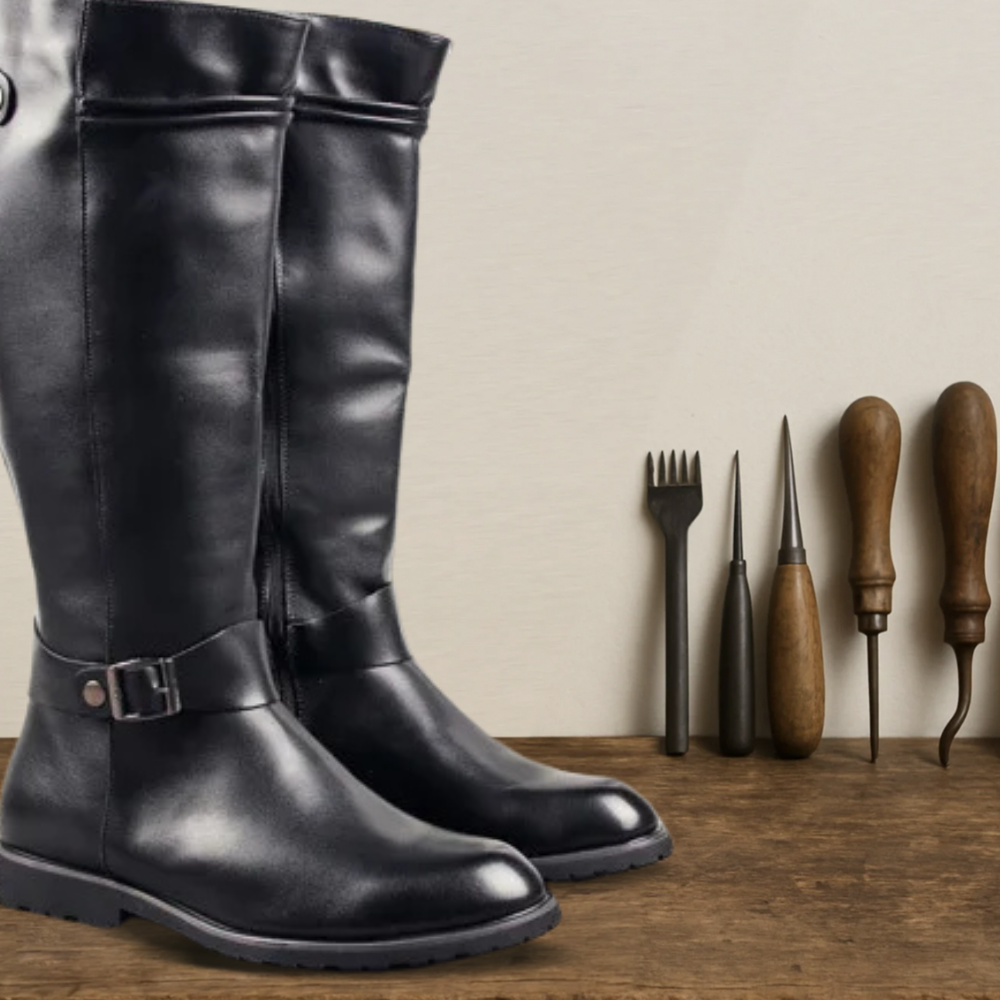 Brantell | Herren Reitstil-Stiefel mit Schnallen-Detail