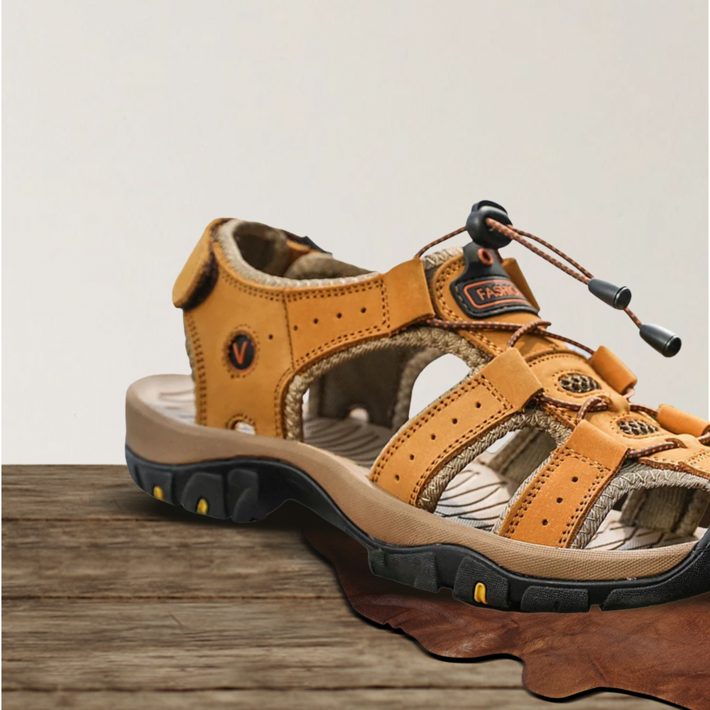 Brantell | Leder Herren Casual Orthopädische Sandalen