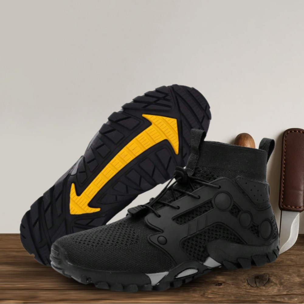Brantell | Bequeme, rutschfeste Schnürschuhe Militärschuhe