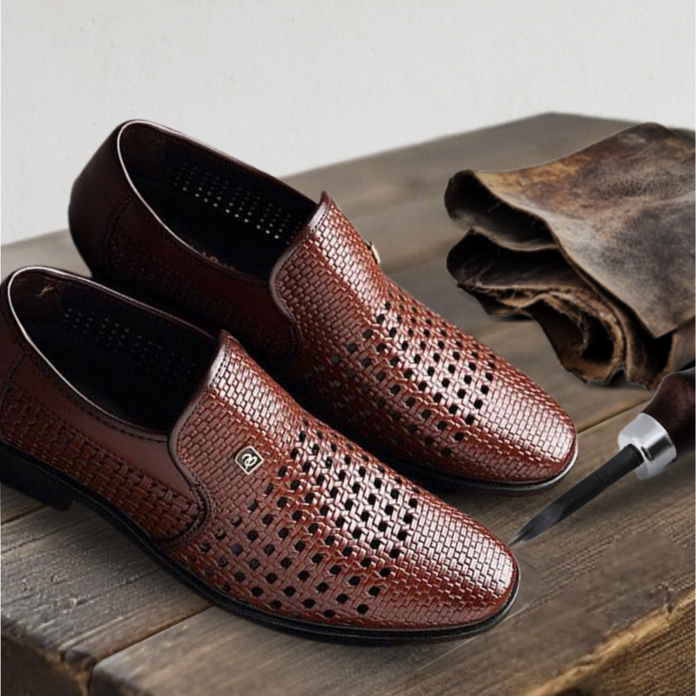 Brantell | Herren Sommer Slipper aus Echtleder