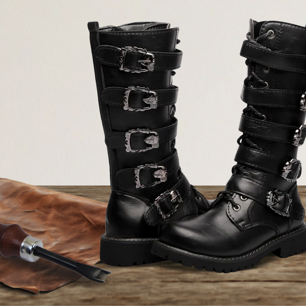 Brantell | Mittlere Stiefel aus Leder für Männer