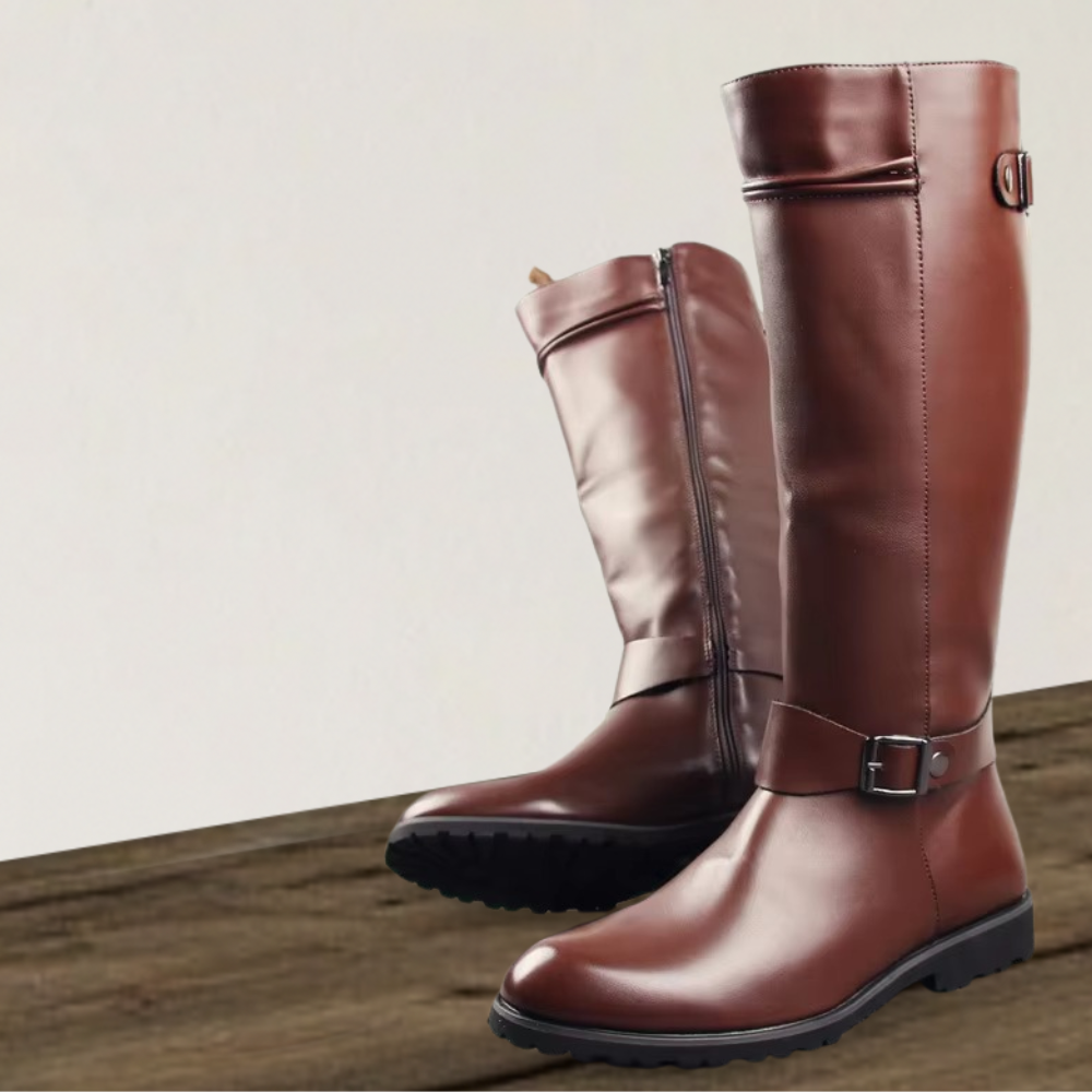 Brantell | Herren Reitstil-Stiefel mit Schnallen-Detail