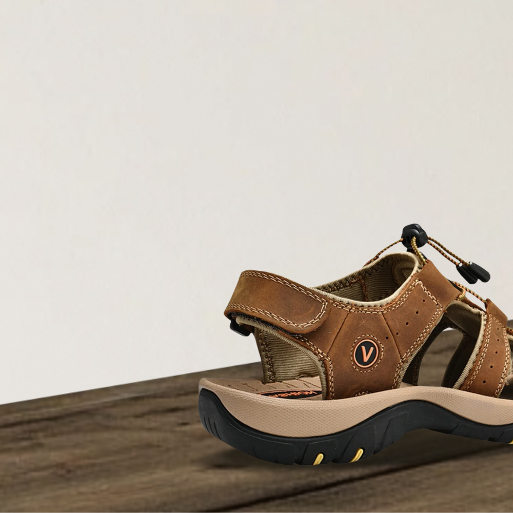 Brantell | Leder Herren Casual Orthopädische Sandalen