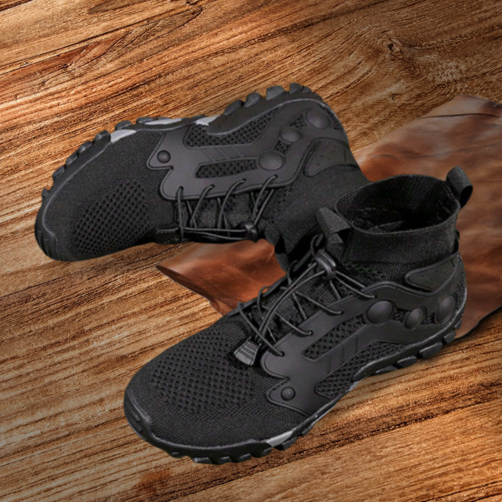 Brantell | Bequeme, rutschfeste Schnürschuhe Militärschuhe