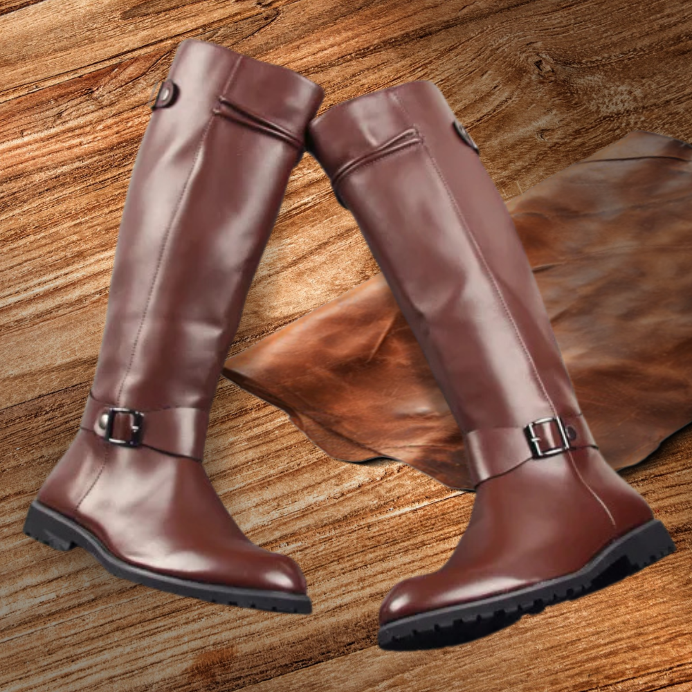 Brantell | Herren Reitstil-Stiefel mit Schnallen-Detail