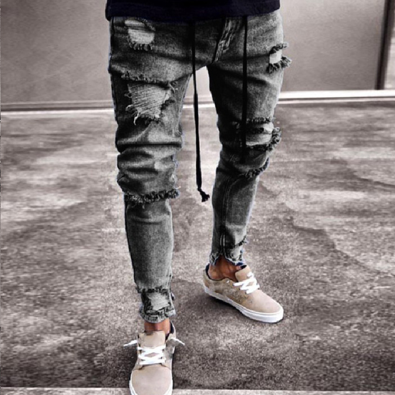 BRANTELL | Slim-Fit Casual Herren Tattered Jeans