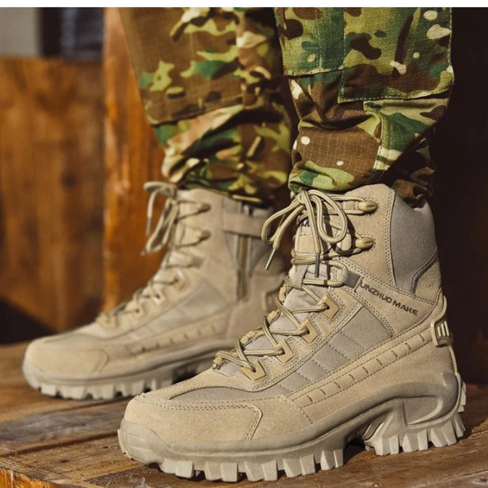 Brantell | Herren stoßdämpfende, rutschfeste Militärstiefel