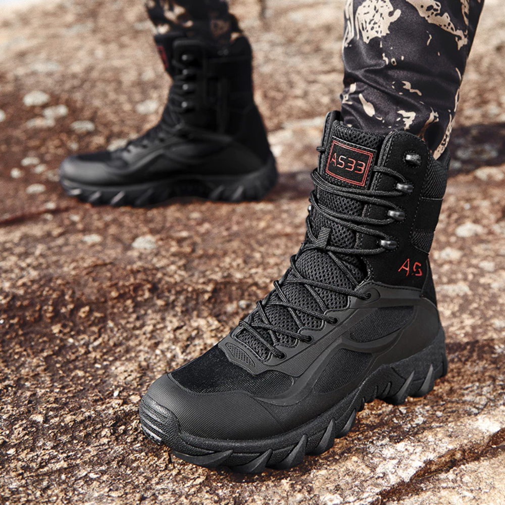 Brantell | Männer stoßdämpfende Gummisohle Militärstiefel