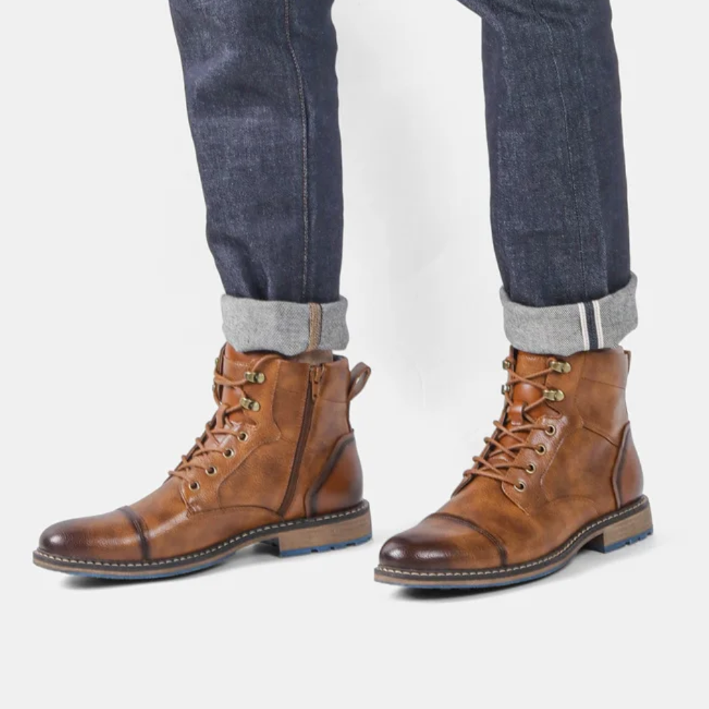 Brantell | Herren Retro Bequemer Frühling Militärische Stiefel