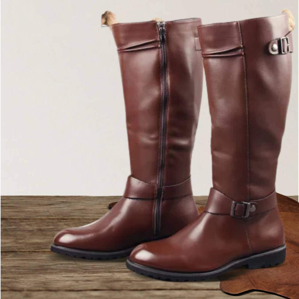 Brantell | Herren Reitstil-Stiefel mit Schnallen-Detail