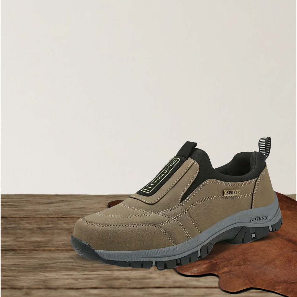 Brantell | Rutschfeste orthopädische Herren-Slipper für alle Jahreszeiten
