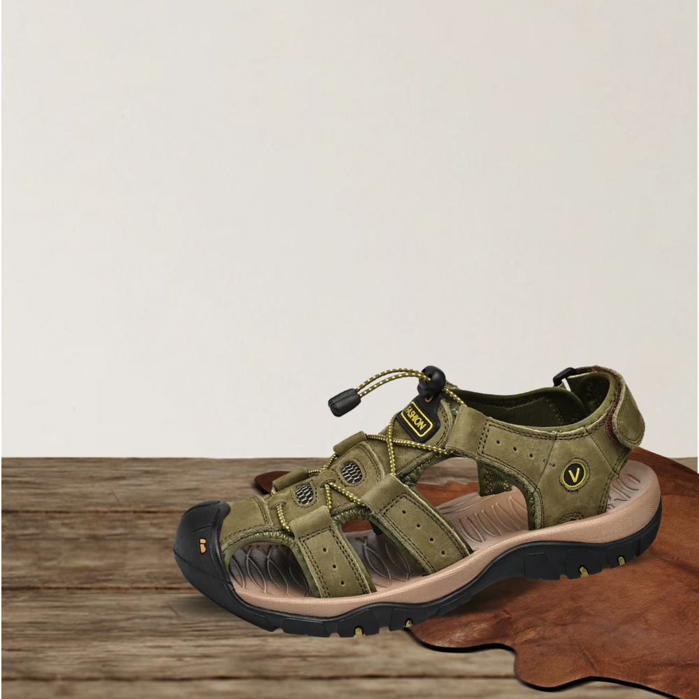 Brantell | Leder Herren Casual Orthopädische Sandalen