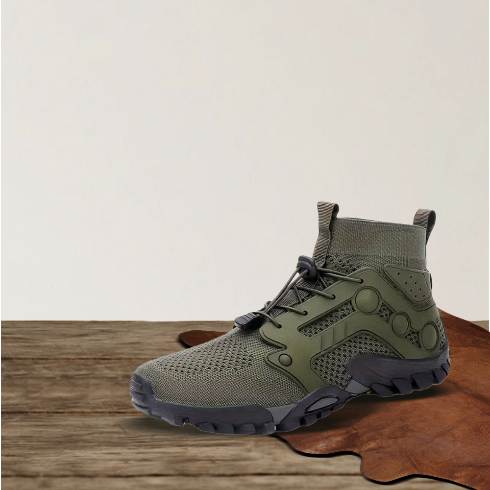 Brantell | Bequeme, rutschfeste Schnürschuhe Militärschuhe