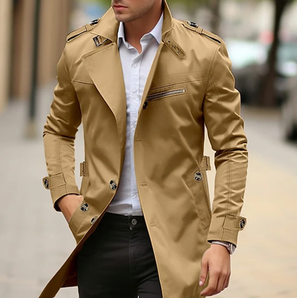 BRANTELL | Eleganter Klassischer Herren-Trenchcoat