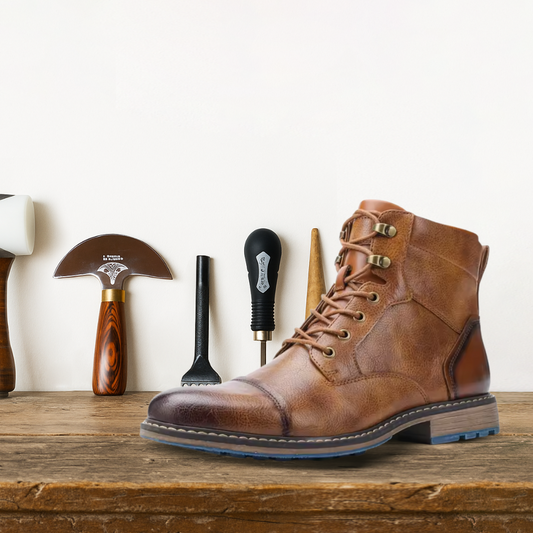 Brantell | Herren Retro Bequemer Frühling Militärische Stiefel