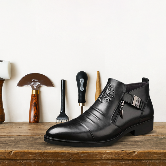 Brantell | Hochwertige Lederstiefel Reißverschluss Lederschuhe