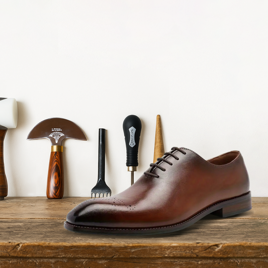 Brantell | Rindsleder Obermaterial Plain Toe Oxford Schuhe