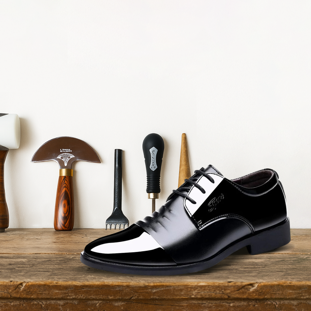 Brantell | Eleganter Herren-Schnürschuh aus Lacklederoptik