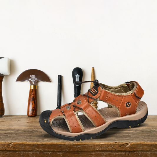 Brantell | Leder Herren Casual Orthopädische Sandalen