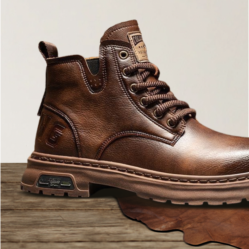 Brantell | Coole Schnürstiefel mit Seitenreißverschluss für Männer