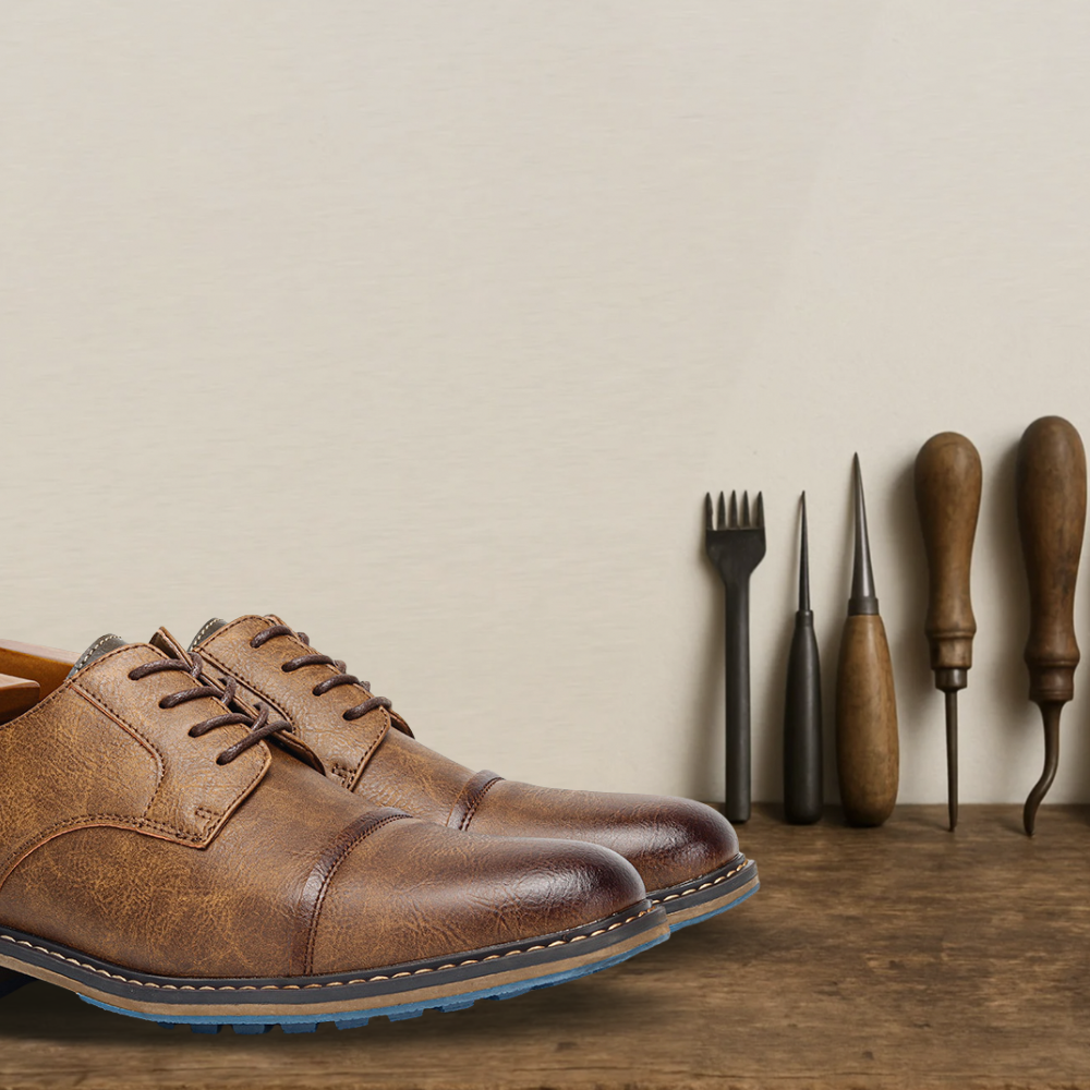 Brantell | Große Größen Herrenschuhe mit fester Farbe