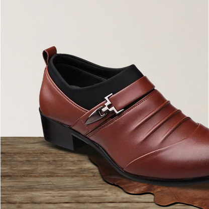Brantell | Elegante Herren Lederschuhe – Business & Freizeit Halbschuhe mit Absatz
