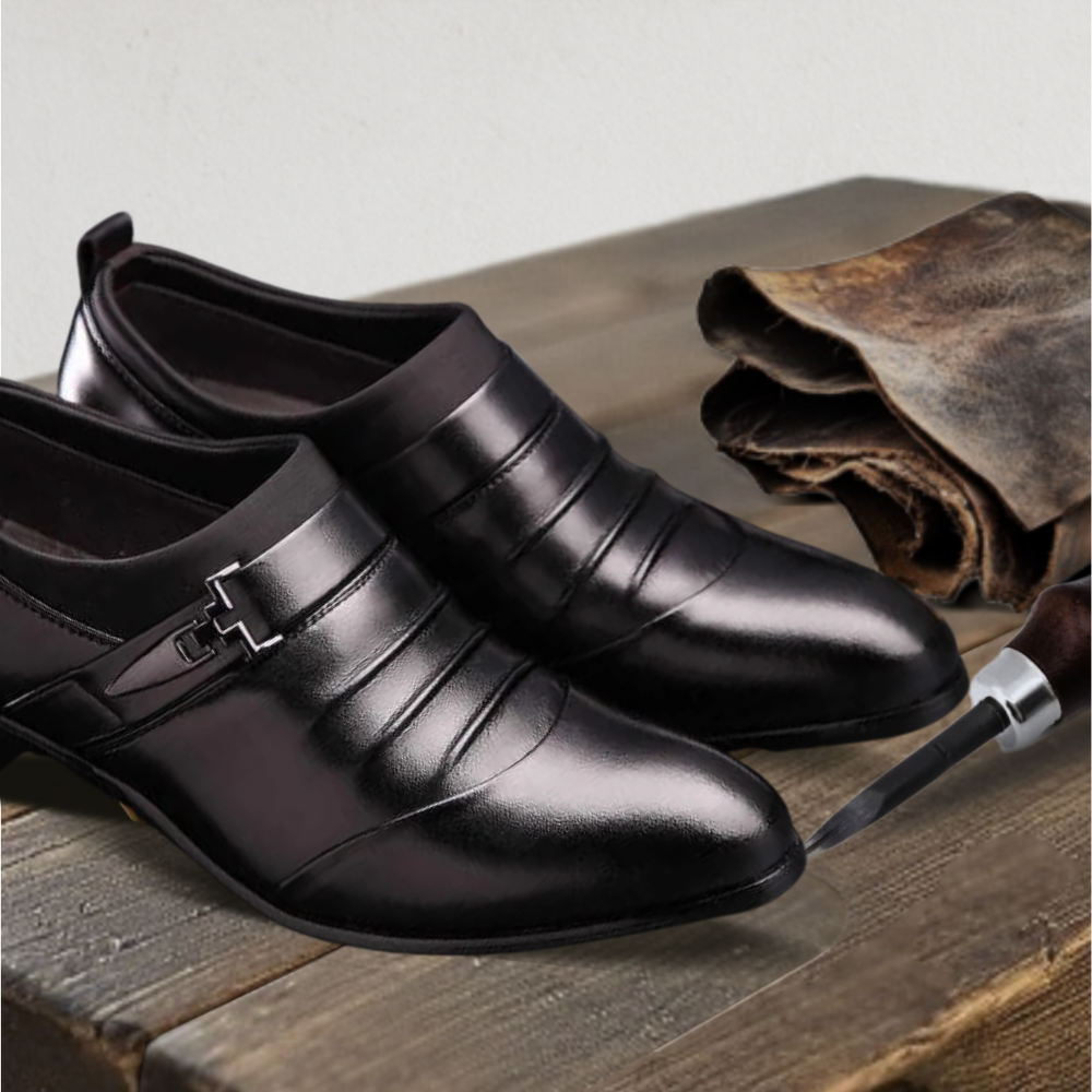 Brantell | Elegante Herren Lederschuhe – Business & Freizeit Halbschuhe mit Absatz