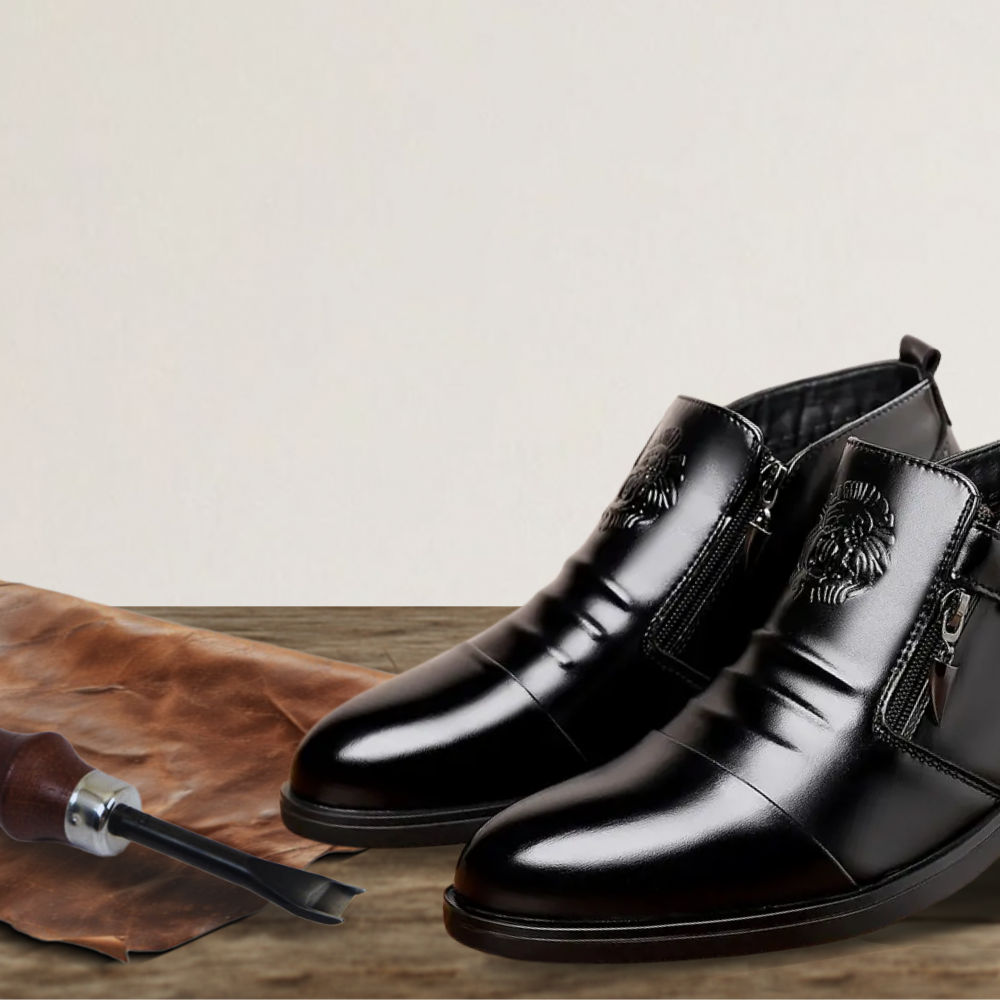 Brantell | Hochwertige Lederstiefel Reißverschluss Lederschuhe