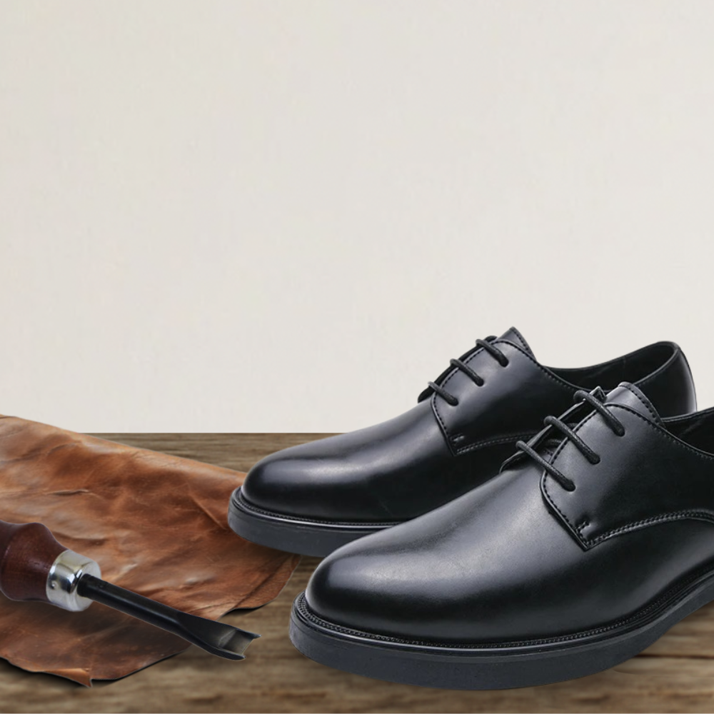 Brantell | Eleganter Herren Derby-Schnürschuh aus Glattlederoptik