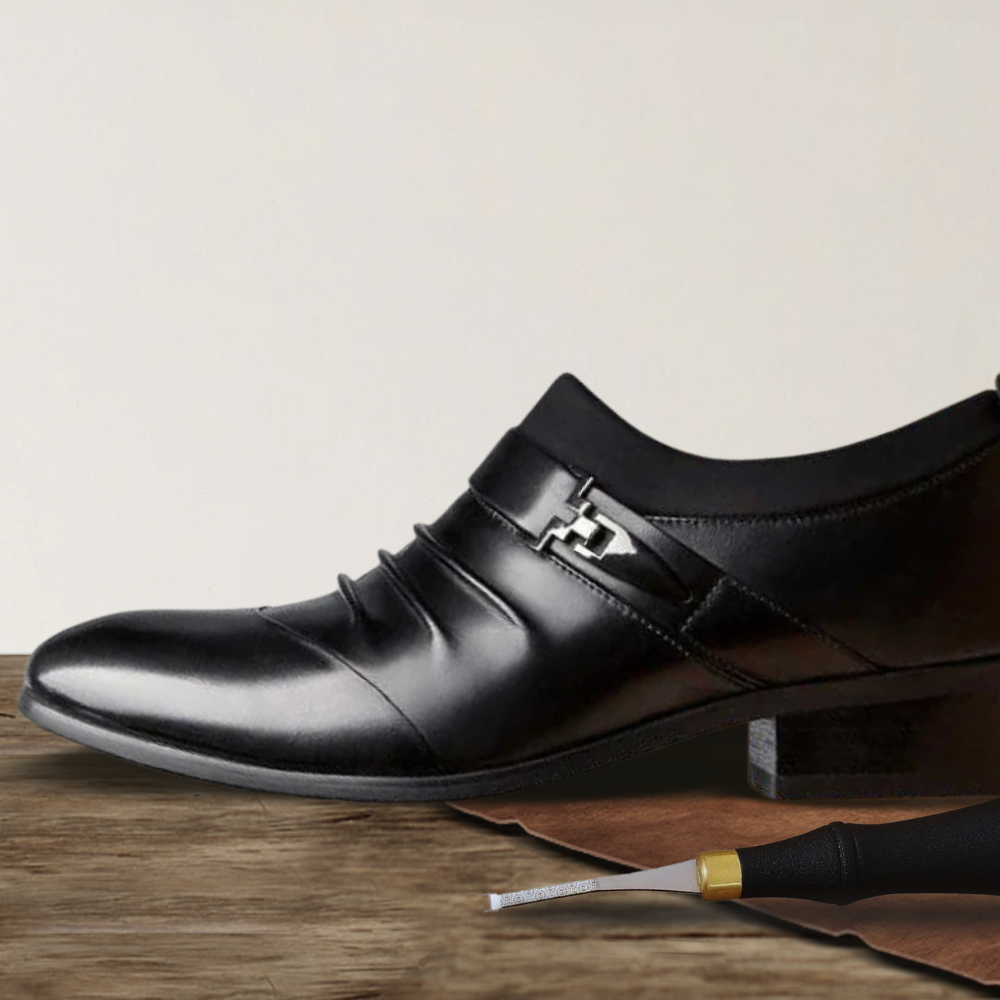Brantell | Elegante Herren Lederschuhe – Business & Freizeit Halbschuhe mit Absatz