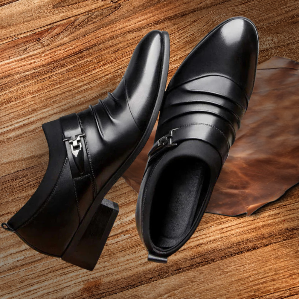 Brantell | Elegante Herren Lederschuhe – Business & Freizeit Halbschuhe mit Absatz