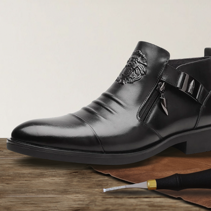 Brantell | Hochwertige Lederstiefel Reißverschluss Lederschuhe