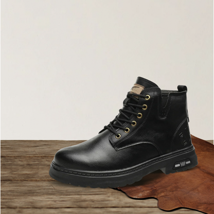 Brantell | Coole Schnürstiefel mit Seitenreißverschluss für Männer