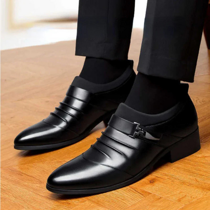 Brantell | Elegante Herren Lederschuhe – Business & Freizeit Halbschuhe mit Absatz