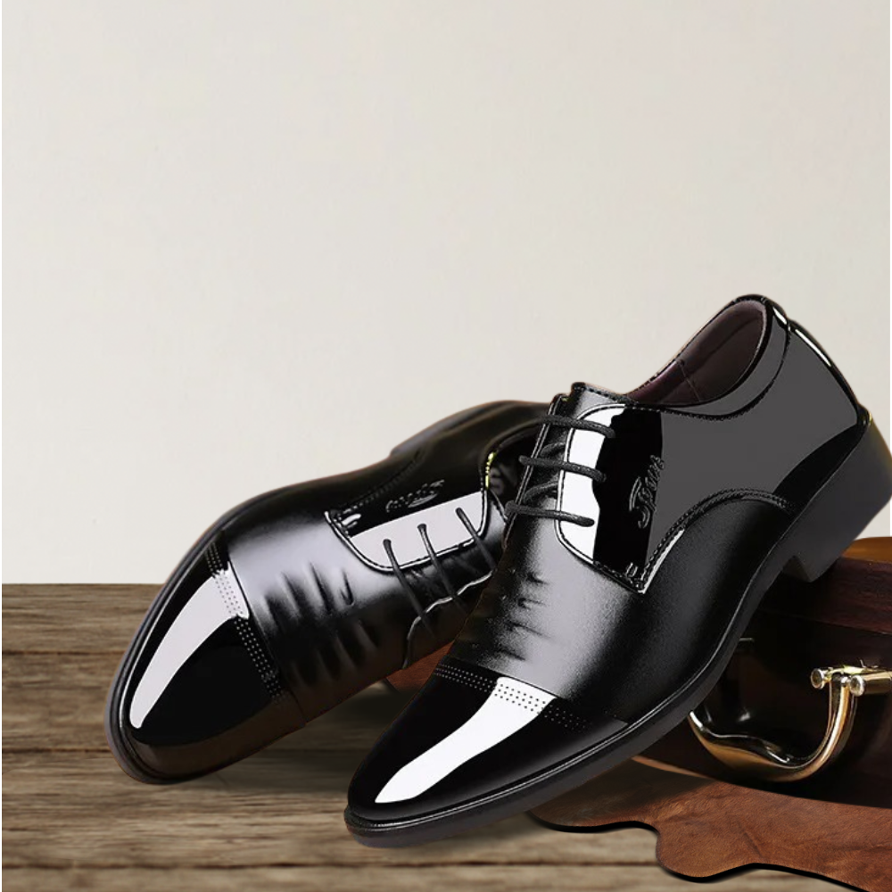 Brantell | Eleganter Herren-Schnürschuh aus Lacklederoptik