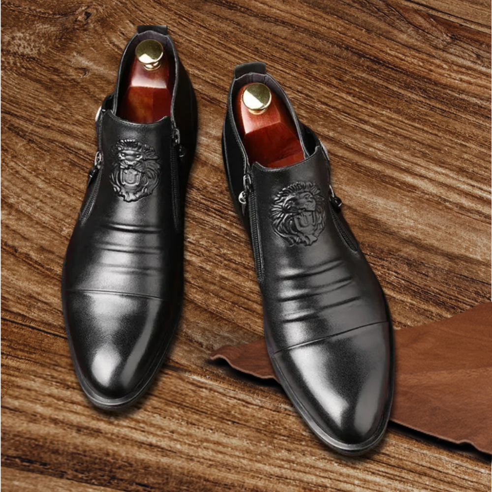 Brantell | Hochwertige Lederstiefel Reißverschluss Lederschuhe