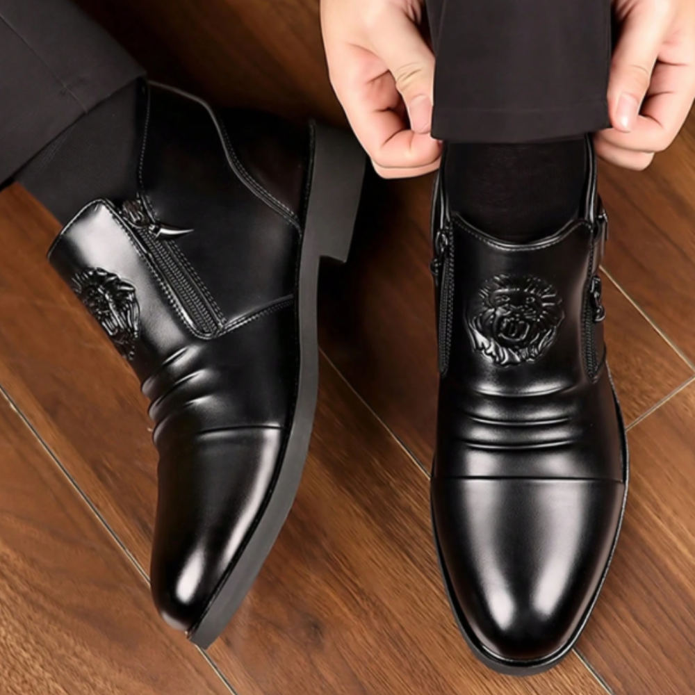 Brantell | Hochwertige Lederstiefel Reißverschluss Lederschuhe