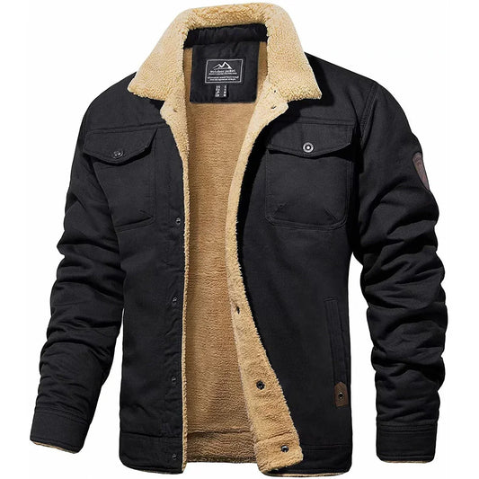 BRANTELL | Herren Winterjacke mit Teddyfutter