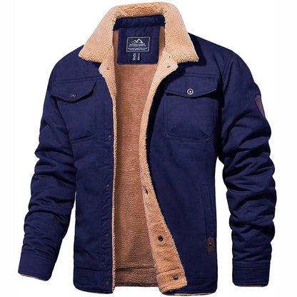 BRANTELL | Herren Winterjacke mit Teddyfutter