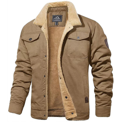 BRANTELL | Herren Winterjacke mit Teddyfutter