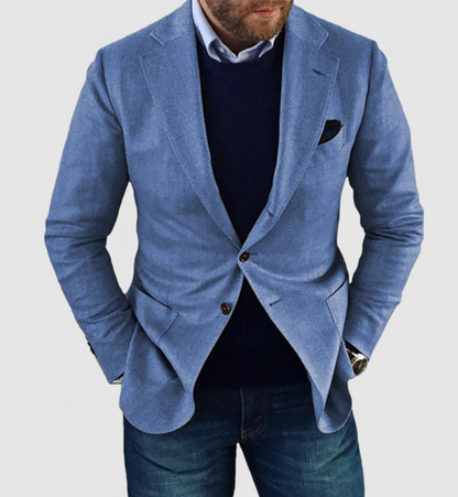 BRANTELL | Herren-strickjacke mit lässigen knöpfen, taschen und reverskragen, einfarbig, langärmelig