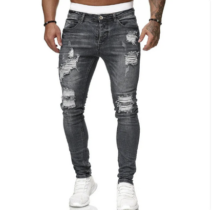 BRANTELL | Slim-Fit Casual Herren Tattered Jeans